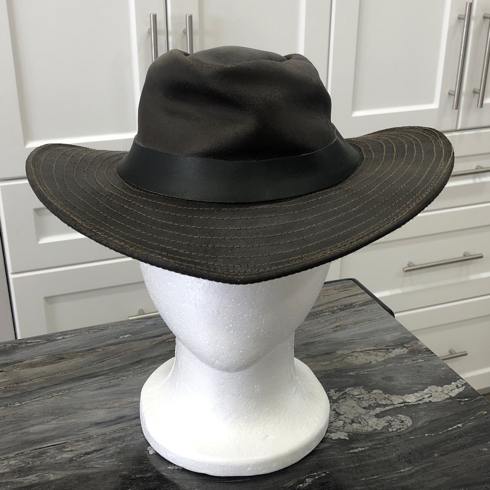 🤠Brown Genuine Leather Trilby / Fedora / Rancher Hat – Size M - Picture 15 of 16